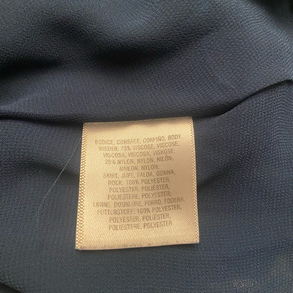 Anthropologie Maeve Ingrid velvet tunic short dress navy blue small petite - Picture 7 of 8